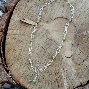 Handmade Square Wire Chain Necklace